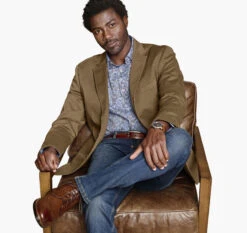 Washed Cotton Blazer