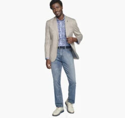 Washed Cotton Dobby Blazer 7 Washed Cotton Dobby Blazer -JOHNSTON MURPHY Sale 491912 master 2