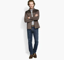 Quilted-Yoke Full-Zip 5 Quilted-Yoke Full-Zip -JOHNSTON MURPHY Sale 744889 master 2