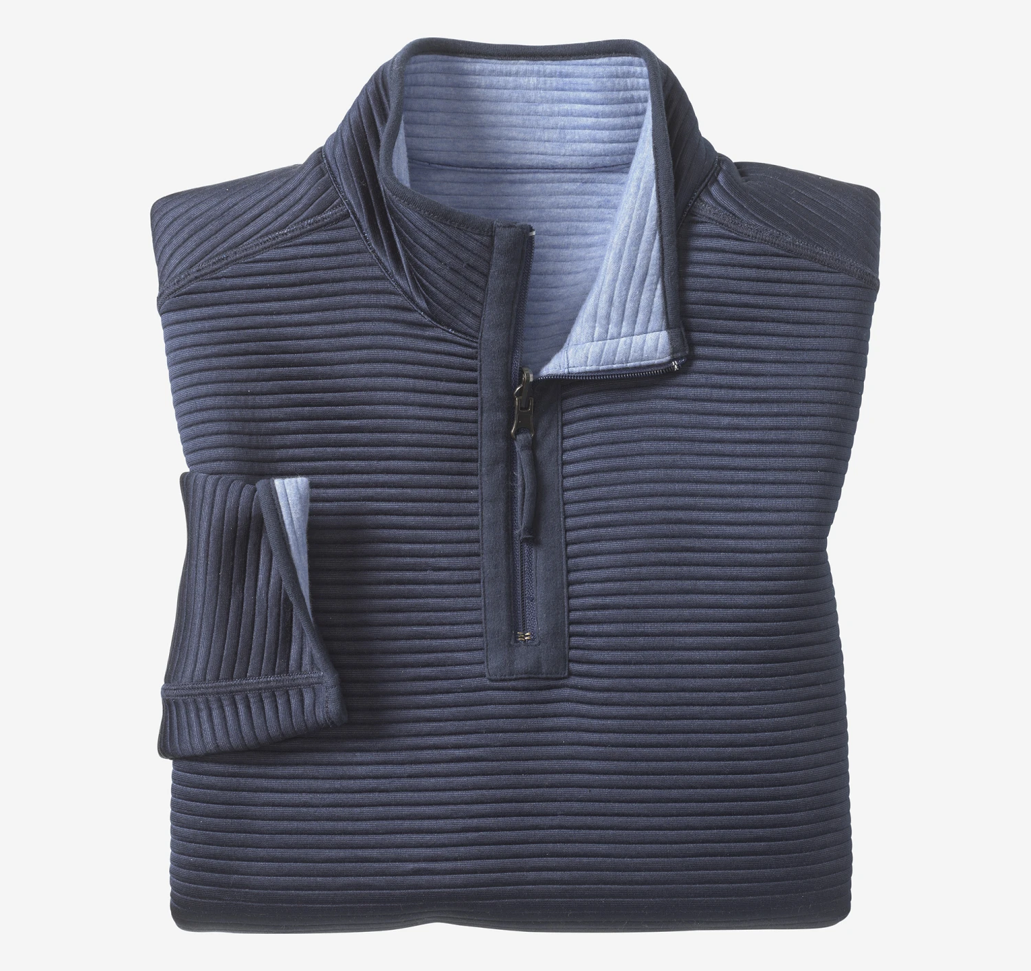 Reversible Channel-Quilted Quarter-Zip 4 Reversible Channel-Quilted Quarter-Zip - Image 2