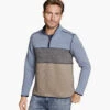 Reversible Colorblock Channel-Quilted Quarter-Zip -JOHNSTON MURPHY Sale 748071 master